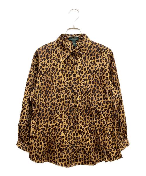 LAUREN RALPH LAUREN（ローレンラルフローレン）LAUREN RALPH LAUREN (ローレンラルフローレン) レオパードシャツ ベージュ×ブラウン サイズ:Mの古着・服飾アイテム