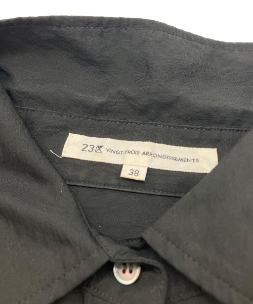 23区（ニジュウサンク）23区 (ニジュウサンク) シアータンブラー シャツ ブラック サイズ:SIZE Mの古着・服飾アイテム