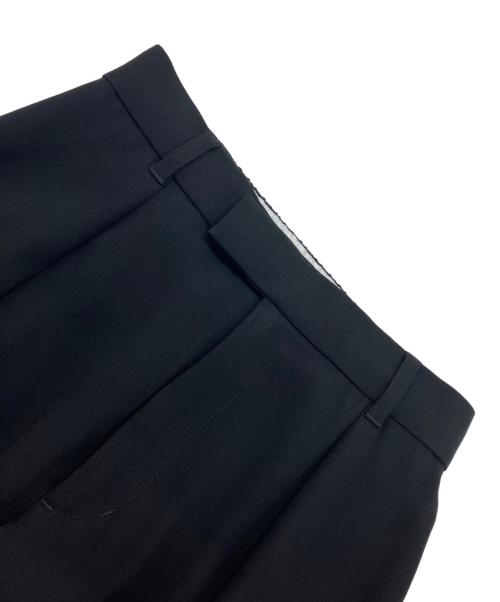anuans（アニュアンス）anuans (アニュアンス) トリアセバックサテンフレアパンツ ブラック サイズ:1の古着・服飾アイテム