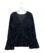 Ameriアメリ）の古着「FURYL JACQUARD TOP」｜ブラック
