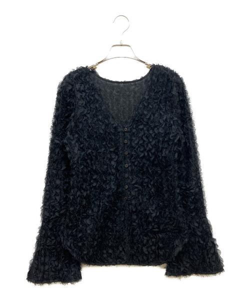 Ameri（アメリ）Ameri (アメリ) FURYL JACQUARD TOP ブラック サイズ:Fの古着・服飾アイテム