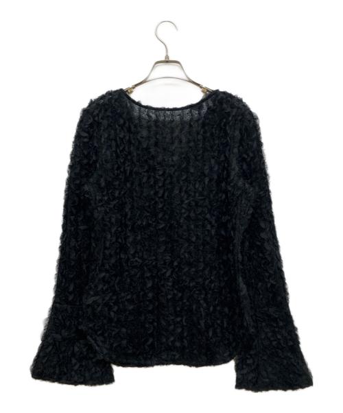 Ameri（アメリ）Ameri (アメリ) FURYL JACQUARD TOP ブラック サイズ:Fの古着・服飾アイテム