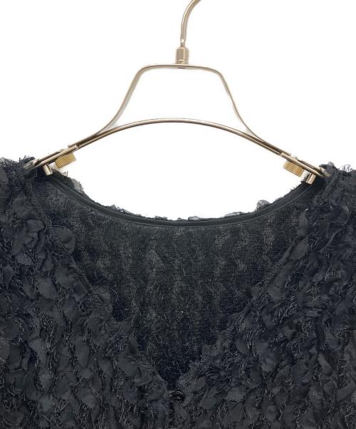 Ameri（アメリ）Ameri (アメリ) FURYL JACQUARD TOP ブラック サイズ:Fの古着・服飾アイテム