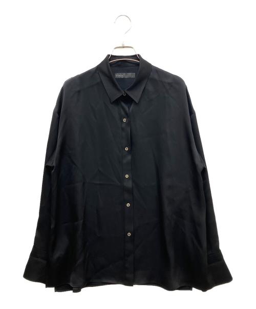 Noble（ノーブル）Noble (ノーブル) ルナサテンドレープシャツ ブラック サイズ:-の古着・服飾アイテム