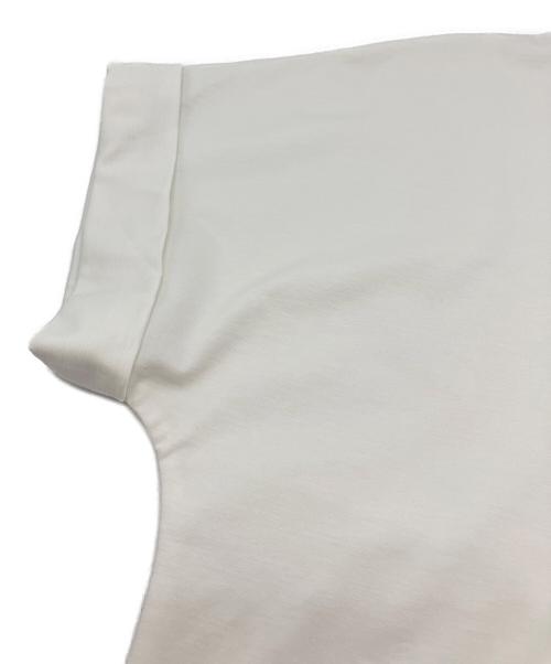 M-PREMIER（エムプルミエ）M-PREMIER (エムプルミエ) ポンチロールアップスリーブ半袖カットソー ホワイト サイズ:SIZE 34の古着・服飾アイテム