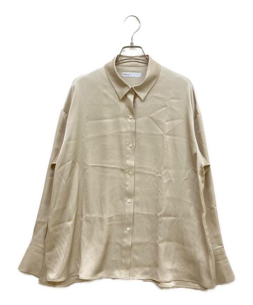 Noble（ノーブル）Noble (ノーブル) ルナサテンドレープシャツ ベージュ サイズ:-の古着・服飾アイテム