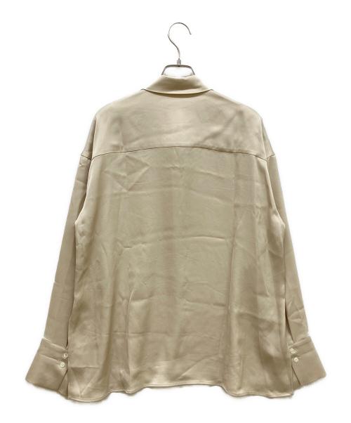 Noble（ノーブル）Noble (ノーブル) ルナサテンドレープシャツ ベージュ サイズ:-の古着・服飾アイテム