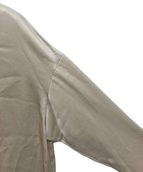 Noble（ノーブル）Noble (ノーブル) ルナサテンドレープシャツ ベージュ サイズ:-の古着・服飾アイテム