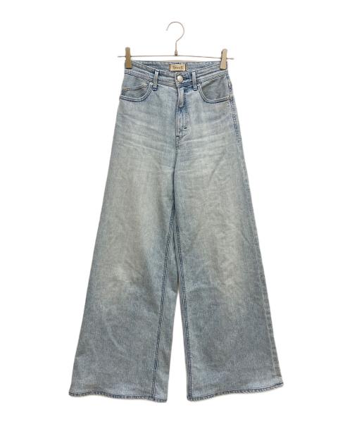 YANUK（ヤヌーク）YANUK (ヤヌーク) ワイドフレア デニムパンツ インディゴ サイズ:21の古着・服飾アイテム
