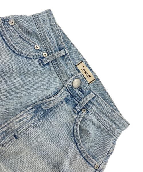 YANUK（ヤヌーク）YANUK (ヤヌーク) ワイドフレア デニムパンツ インディゴ サイズ:21の古着・服飾アイテム