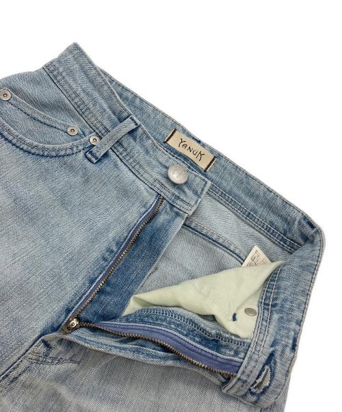 YANUK（ヤヌーク）YANUK (ヤヌーク) ワイドフレア デニムパンツ インディゴ サイズ:21の古着・服飾アイテム