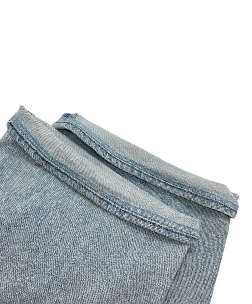 YANUK（ヤヌーク）YANUK (ヤヌーク) ワイドフレア デニムパンツ インディゴ サイズ:21の古着・服飾アイテム