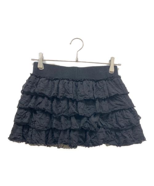 CRANK SEOUL（クランクソウル）CRANK SEOUL (クランクソウル) Cancan frill mini skirt ブラック サイズ:-の古着・服飾アイテム
