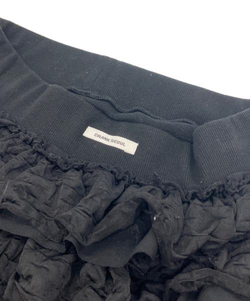 CRANK SEOUL（クランクソウル）CRANK SEOUL (クランクソウル) Cancan frill mini skirt ブラック サイズ:-の古着・服飾アイテム