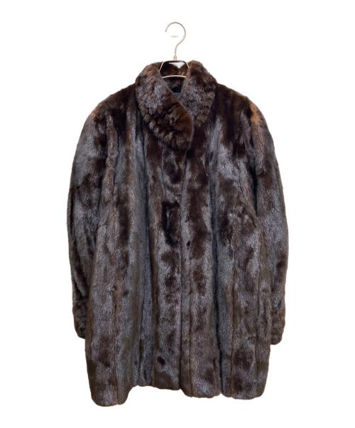EMBA（エンバ）EMBA (エンバ) ブラックミンクファーコート ブラウン サイズ:-の古着・服飾アイテム