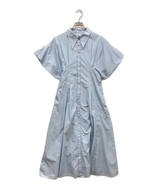 CELFORD（セルフォード）CELFORD (セルフォード) メタルボタンタックシャツワンピース スカイブルー サイズ:SIZE Mの古着・服飾アイテム