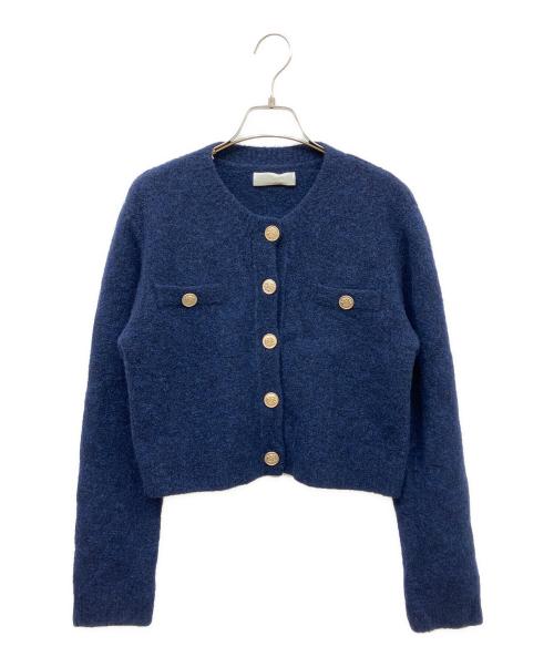 CELFORD（セルフォード）CELFORD (セルフォード) ニットカーデ&タイトスカートセットアップ ネイビー サイズ:36の古着・服飾アイテム