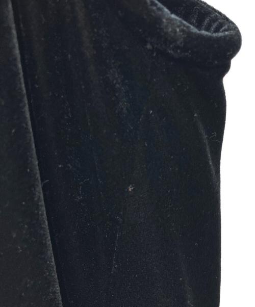foufou（フーフー）foufou (フーフー) ノースリーブベロアワンピース ブラックの古着・服飾アイテム