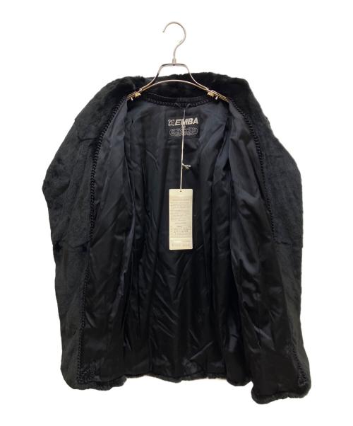 EMBA（エンバ）EMBA (エンバ) ミンクファージャケット ブラック サイズ:-の古着・服飾アイテム