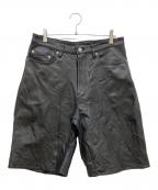 ATMOSアトモス）の古着「Sheep Leather Buggy Shorts BLACK」｜ブラック