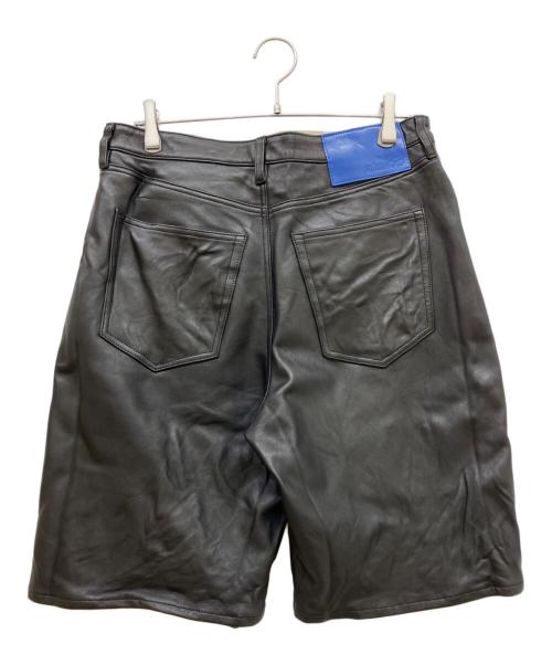 ATMOS（アトモス）ATMOS (アトモス) Sheep Leather Buggy Shorts BLACK ブラック サイズ:SIZE Lの古着・服飾アイテム