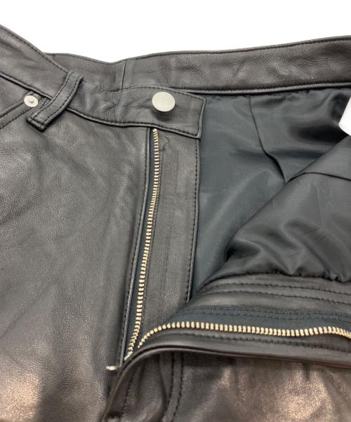 ATMOS（アトモス）ATMOS (アトモス) Sheep Leather Buggy Shorts BLACK ブラック サイズ:SIZE Lの古着・服飾アイテム