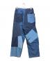 rebear by johnbull (リベアバイジョンブル) パッチワークイージーパンツ インディゴ サイズ:SIZE L：10000円