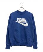 NIKE×NIGO NRGナイキ×）の古着「クルーネックスウェットシャツ」｜ブルー