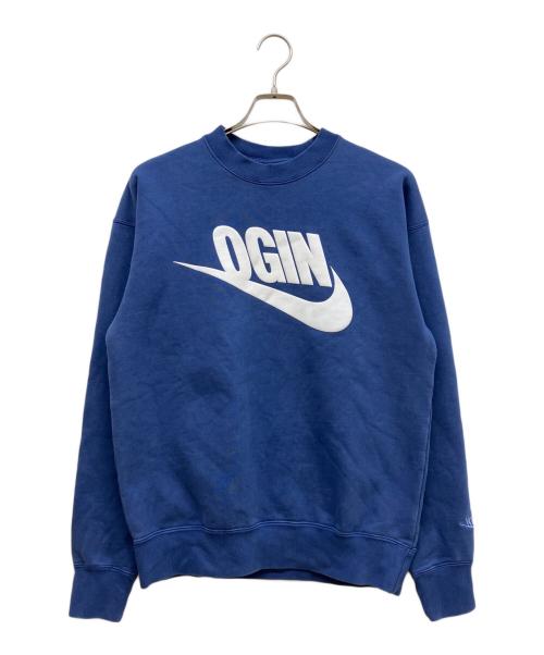 NIKE（ナイキ）NIKE (ナイキ) NIGO NRG クルーネックスウェットシャツ ブルー サイズ:SIZE Mの古着・服飾アイテム