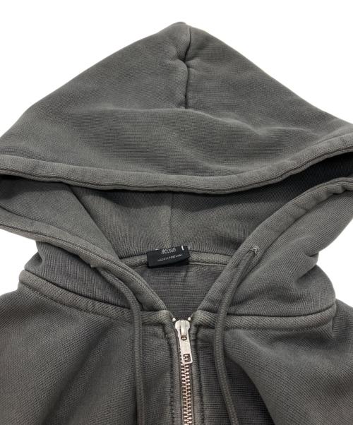 stussy（ステューシー）stussy (ステューシー) ZIP HOODIE PIGMENT DYED グレー サイズ:SIZE Mの古着・服飾アイテム