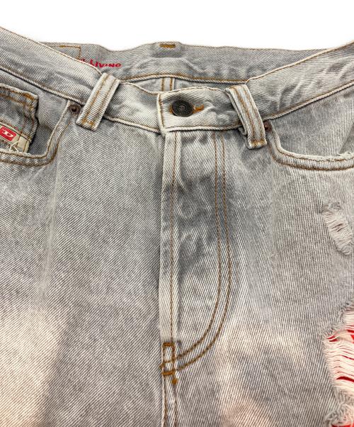 DIESEL（ディーゼル）DIESEL (ディーゼル) ヴィンテージデストロイダメージ加工 ルーズフィット デニム パンツ グレー サイズ:SIZE 71cm (W28)の古着・服飾アイテム