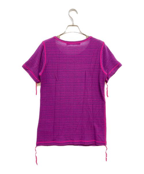 JUNYA WATANABE COMME des GARCONS MAN PINK（ジュンヤワタナベ コムデギャルソンマン ピンク）JUNYA WATANABE COMME des GARCONS MAN PINK (ジュンヤワタナベ コムデギャルソンマン ピンク) Tシャツ ピンク×パープル サイズ:-の古着・服飾アイテム
