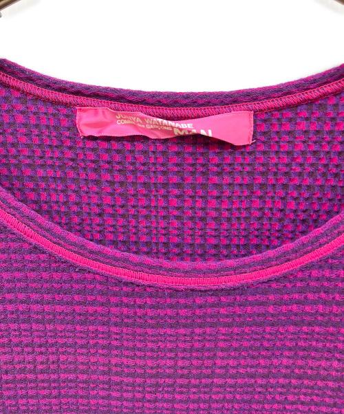 JUNYA WATANABE COMME des GARCONS MAN PINK（ジュンヤワタナベ コムデギャルソンマン ピンク）JUNYA WATANABE COMME des GARCONS MAN PINK (ジュンヤワタナベ コムデギャルソンマン ピンク) Tシャツ ピンク×パープル サイズ:-の古着・服飾アイテム