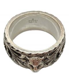 中古・古着通販】GUCCI (グッチ) ライオンヘッドリング サイズ:15号