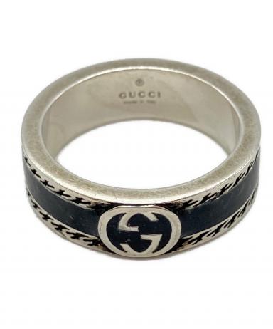 中古・古着通販】GUCCI (グッチ) エナメル インターロッキングG リング