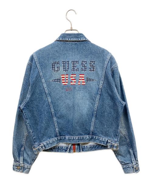 GUESS（ゲス）GUESS (ゲス) 90sデニムジャケット インディゴ サイズ:Mの古着・服飾アイテム