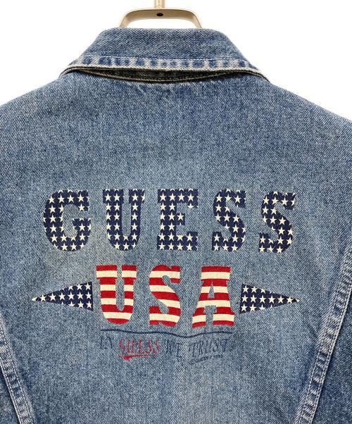 GUESS（ゲス）GUESS (ゲス) 90sデニムジャケット インディゴ サイズ:Mの古着・服飾アイテム