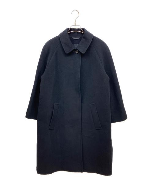 Aquascutum（アクアスキュータム）Aquascutum (アクアスキュータム) アンゴラブレンドコート ネイビー サイズ:-の古着・服飾アイテム