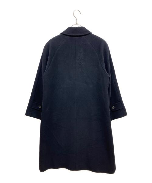 Aquascutum（アクアスキュータム）Aquascutum (アクアスキュータム) アンゴラブレンドコート ネイビー サイズ:-の古着・服飾アイテム