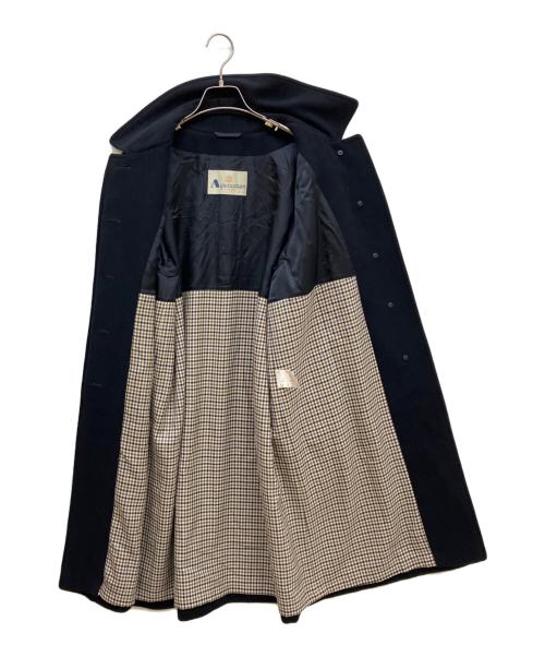 Aquascutum（アクアスキュータム）Aquascutum (アクアスキュータム) アンゴラブレンドコート ネイビー サイズ:-の古着・服飾アイテム