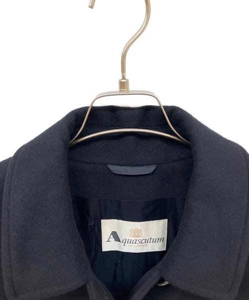 Aquascutum（アクアスキュータム）Aquascutum (アクアスキュータム) アンゴラブレンドコート ネイビー サイズ:-の古着・服飾アイテム