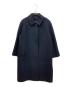 Aquascutum（アクアスキュータム）の古着「アンゴラブレンドコート」｜ネイビー