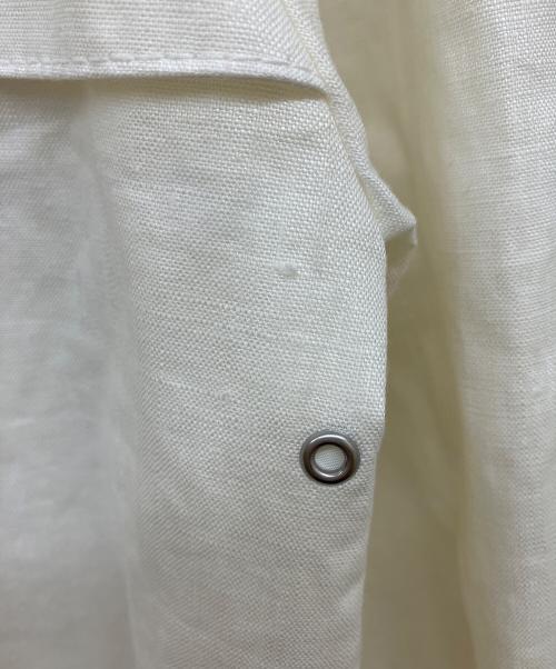 Aquascutum（アクアスキュータム）Aquascutum (アクアスキュータム) リネントレンチコート ホワイト サイズ:6の古着・服飾アイテム