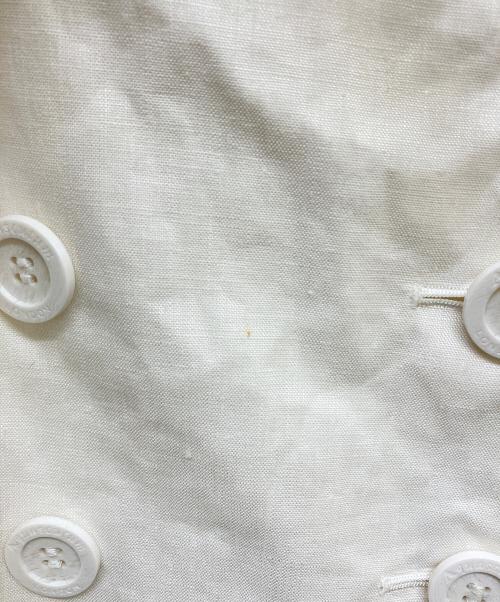 Aquascutum（アクアスキュータム）Aquascutum (アクアスキュータム) リネントレンチコート ホワイト サイズ:6の古着・服飾アイテム