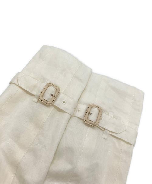 Aquascutum（アクアスキュータム）Aquascutum (アクアスキュータム) リネントレンチコート ホワイト サイズ:6の古着・服飾アイテム