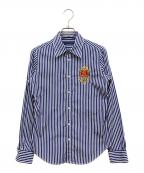 RALPH LAURENラルフローレン）の古着「ストライプシャツ」｜ブルー×ホワイト