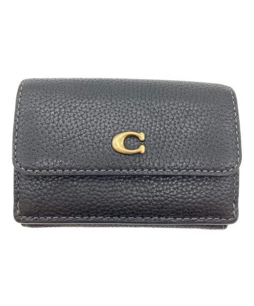 COACH（コーチ）COACH (コーチ) ミニ トライフォールド ウォレット ブラックの古着・服飾アイテム