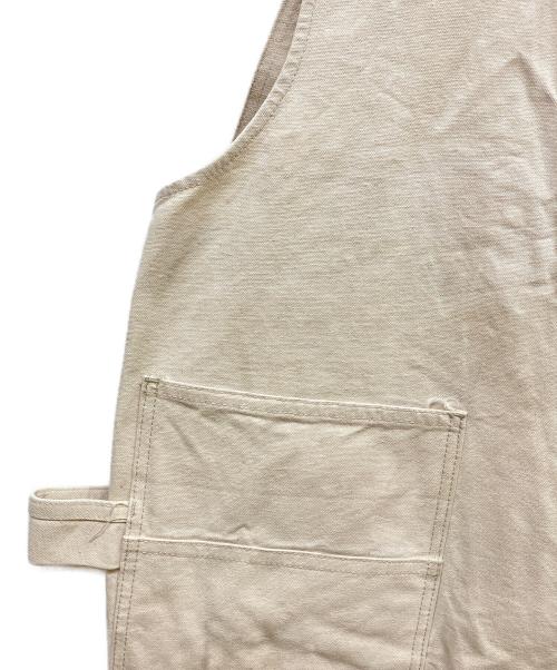 BEN DAVIS（ベンデイビス）BEN DAVIS (ベンデイビス) ダブルニー ダック オーバーオール ホワイト サイズ:36の古着・服飾アイテム