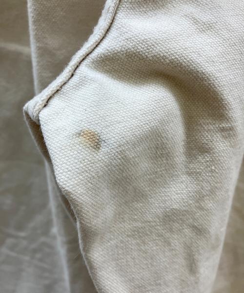 BEN DAVIS（ベンデイビス）BEN DAVIS (ベンデイビス) ダブルニー ダック オーバーオール ホワイト サイズ:36の古着・服飾アイテム