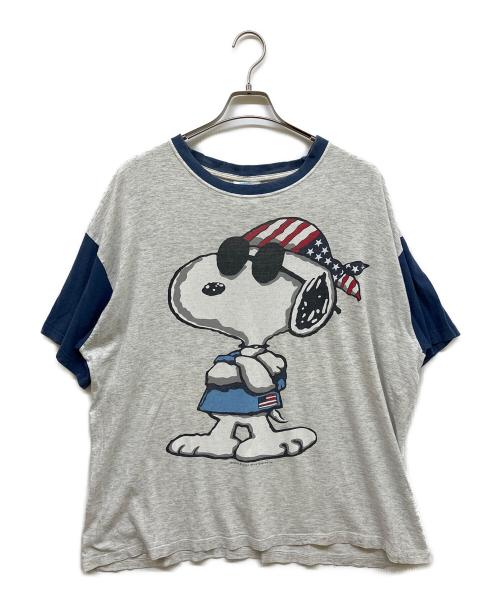 PEANUTS（ピーナッツ）PEANUTS (ピーナッツ) キャラクターTシャツ ライトグレー サイズ:不明の古着・服飾アイテム